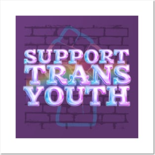 Support Trans Youth LGBTQIA+ Posters and Art